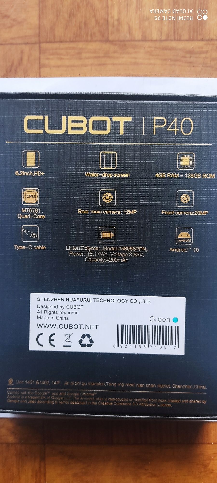 Telefon Cubot P40 4/128 GB ETUI + NOWA BATERIA