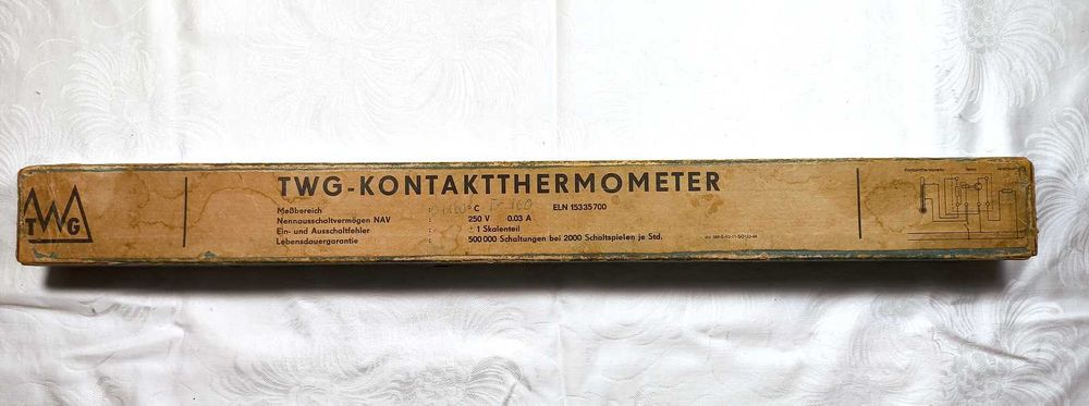 Termometr Kontaktowy TWG Niemiecki circa lata 70te 80te