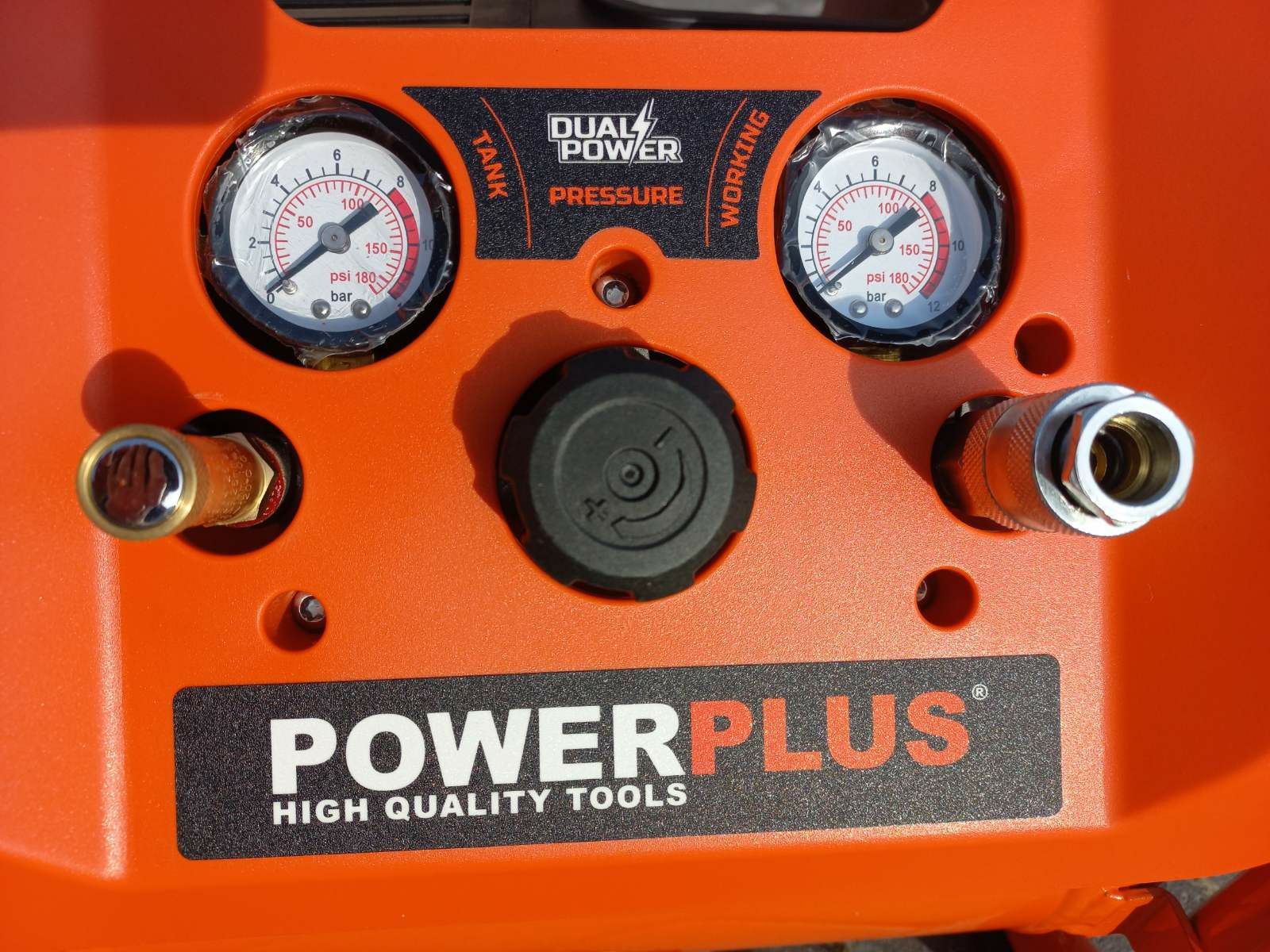 Потужний Акумуляторний Компресор з ресивером 40в powerplus powdp7070