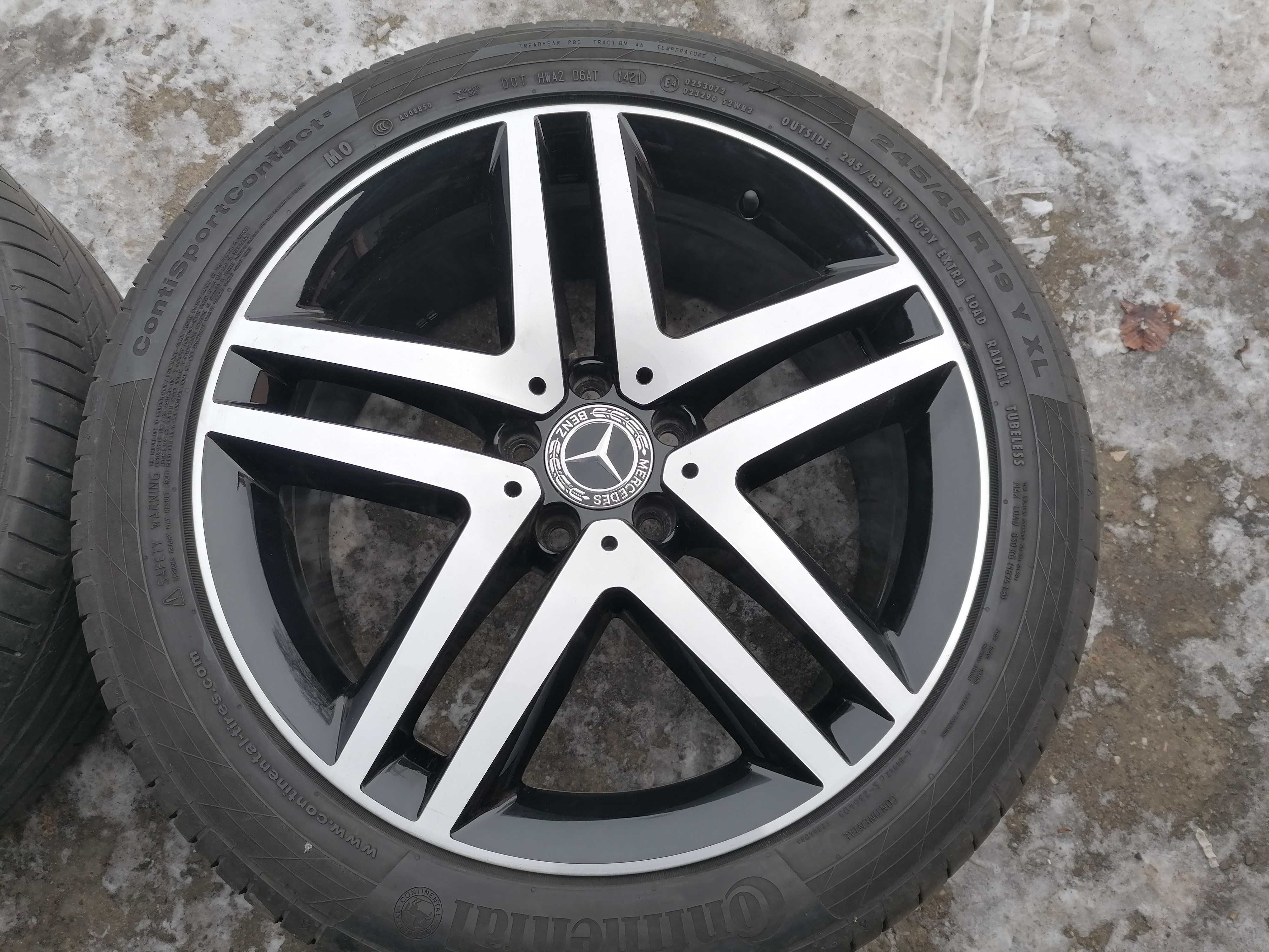 Koła 19" mercedes amg v klasa w447 z czujnikami lato Continental