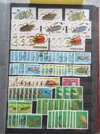 Álbum de selos com o tema Insectos