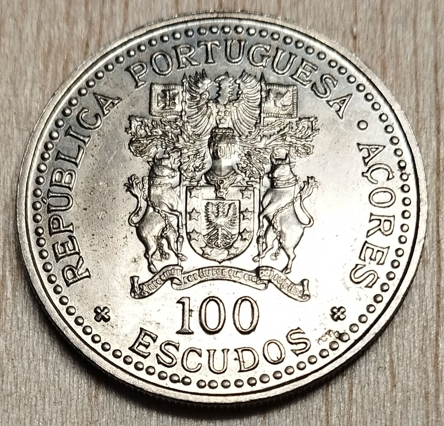 100 escudos X aniversário Autonomia Regional dos Açores 1986