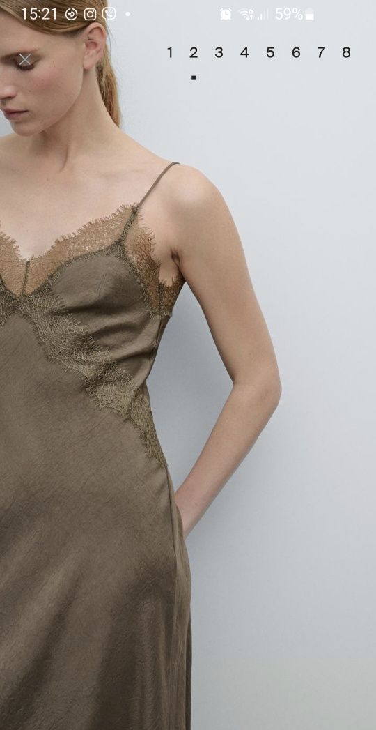 Золота сукня massimo dutti у розмірах в наявності