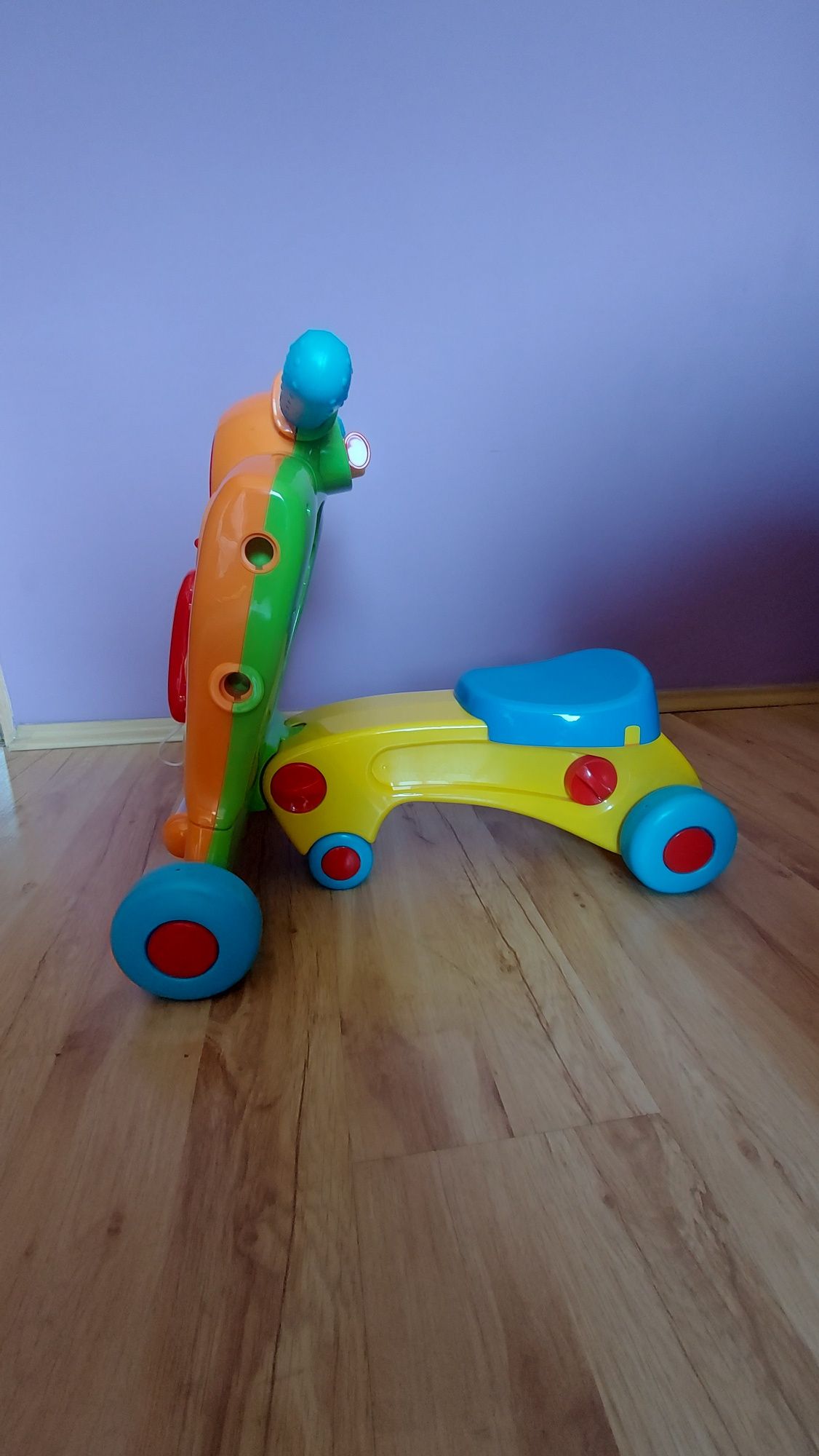 Interaktywny Smiki Baby Walker pchacz i jeździk 2w1