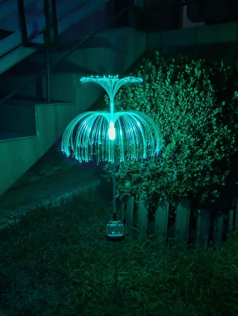 HIT NOWE Lampki Ogrodowe Solarne LED dwuwarstwowa meduza