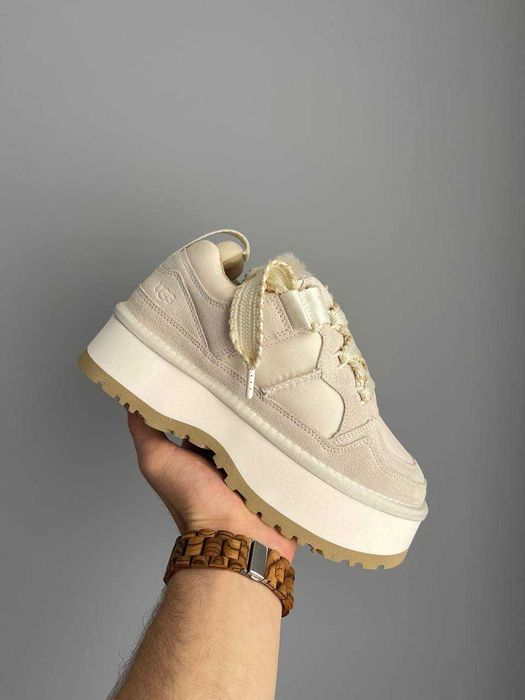 Угги UGG Astromel Jasmine FUR / Уггі Астромель Жасмін бежеві замш