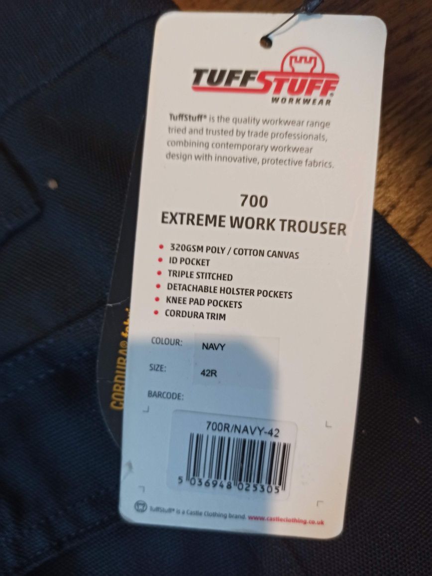 Spodnie monterskir cordura tuffstuff