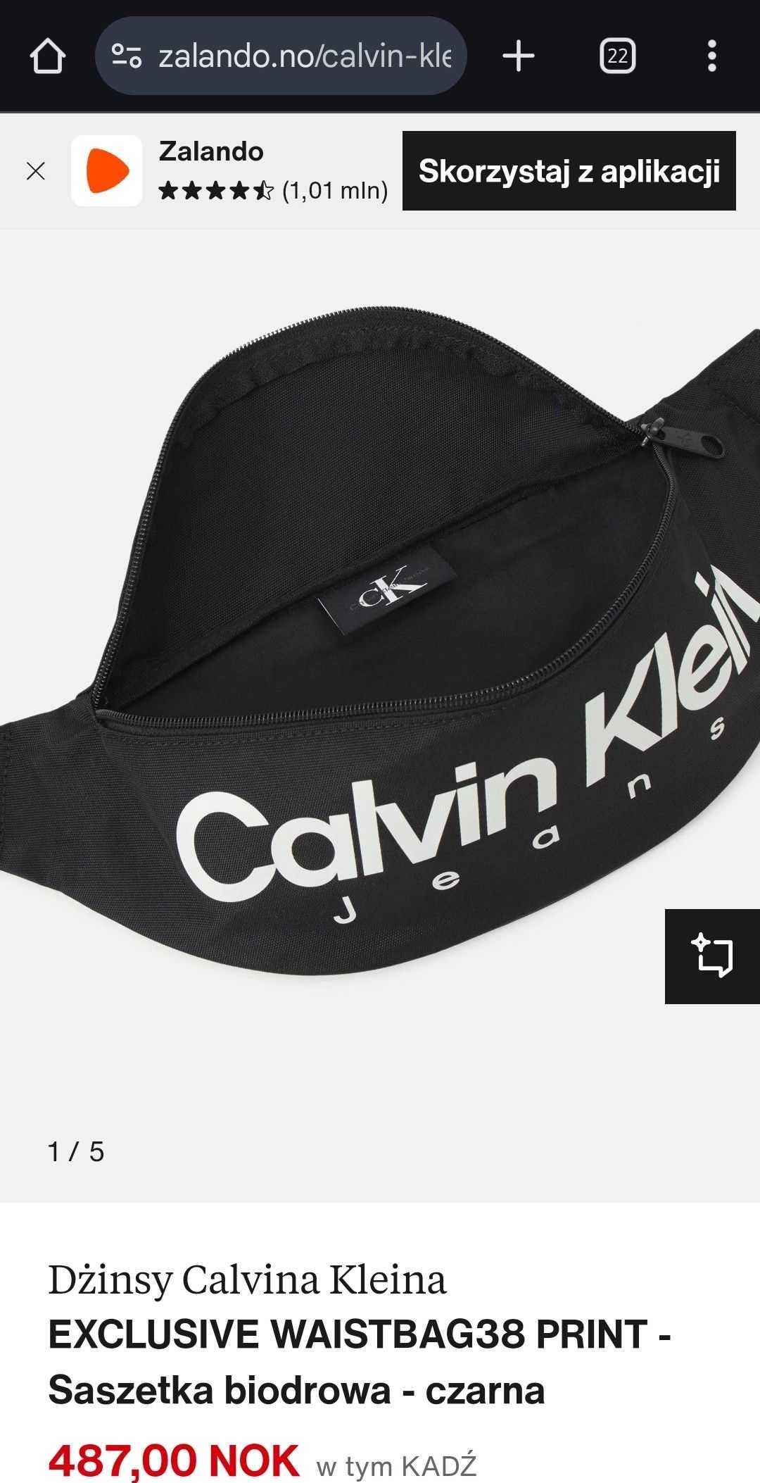 Nerka calvin klein saszetka torba torebka