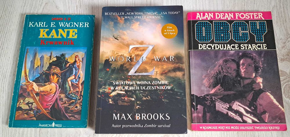 3x Max Brooks World War Z + Alan Dean Foster Obcy Decydujące starcie