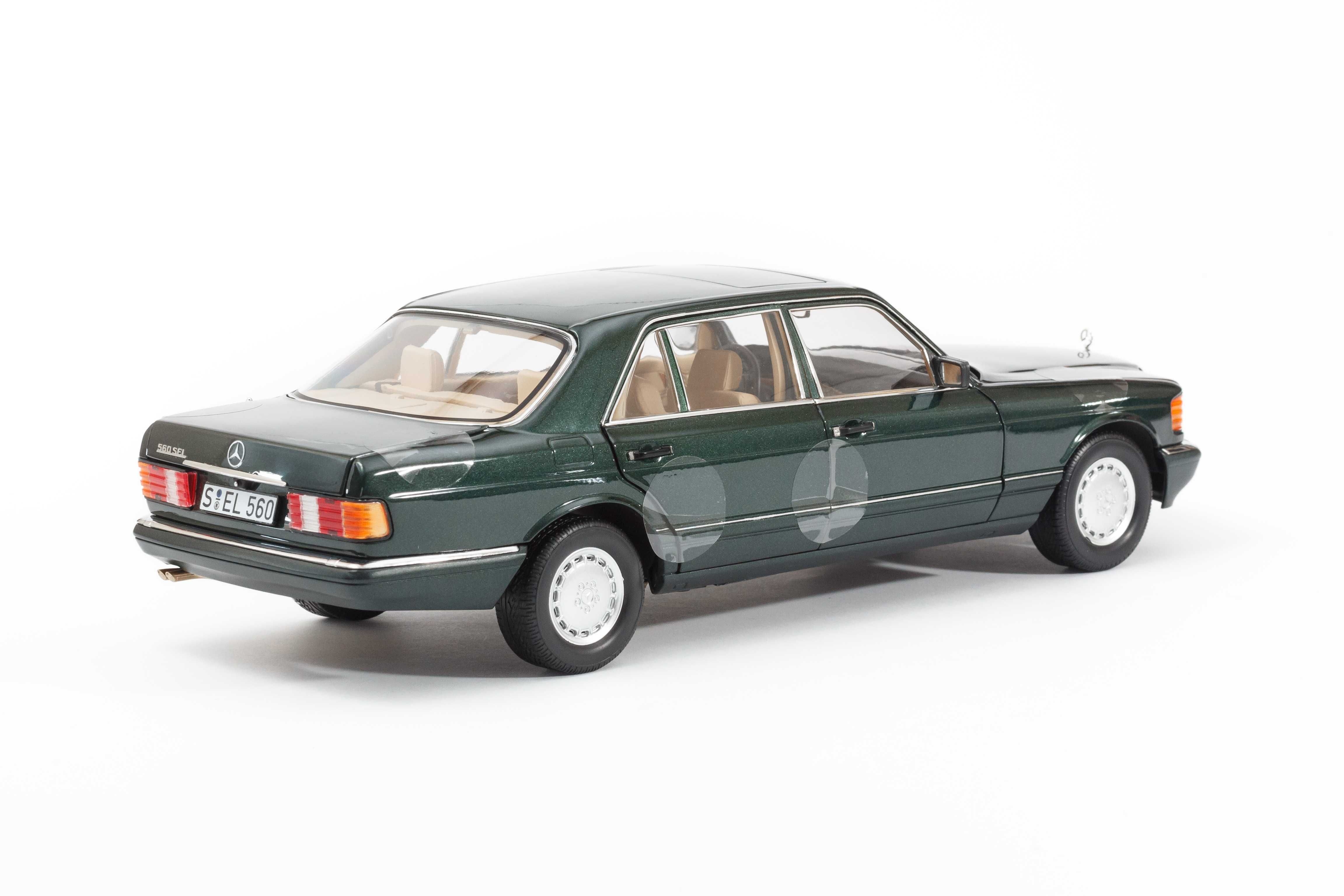 Mercedes 560 SEL W126 metallic-dark green Norev 1:18