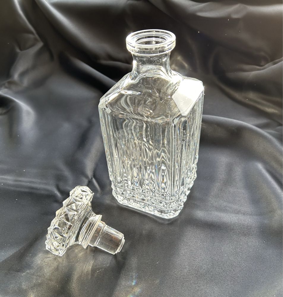 Garrafa vidro/cristal quadrada para whiskey ou licor