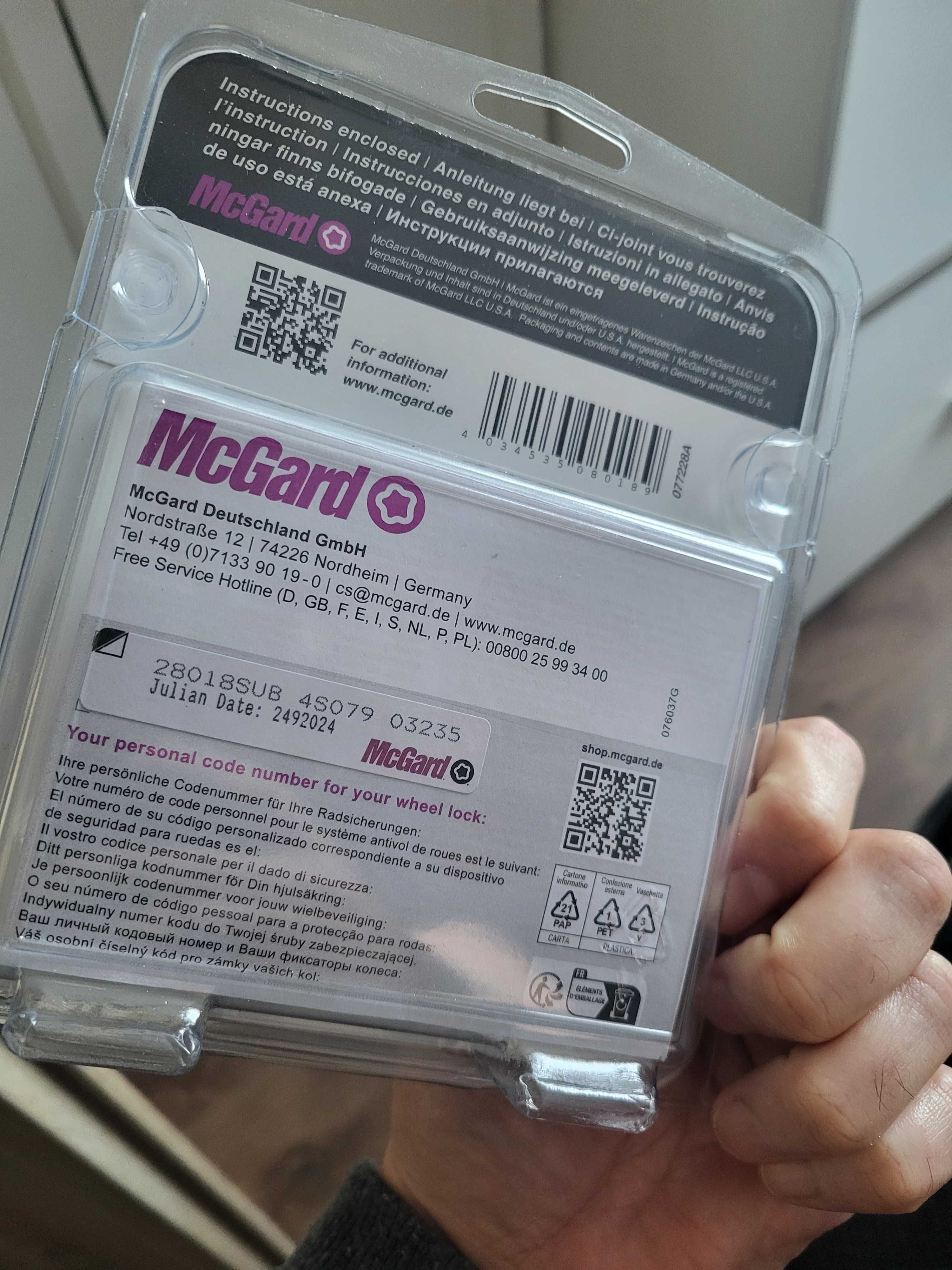 Śruby zabezpieczające McGard 28018 SUB - darmowa wysyłka