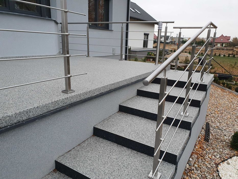 Balustrada nierdzewna balkonowa, tarasowa oraz schodowa