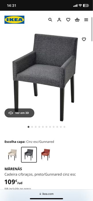 Cadeira ikea MÅRENÄS