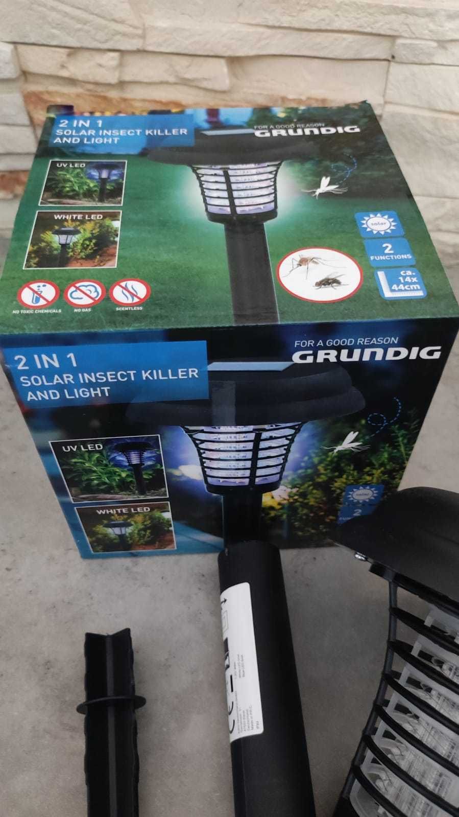 LAMPA solarna 2w1 owadobójcza GRUNDIG