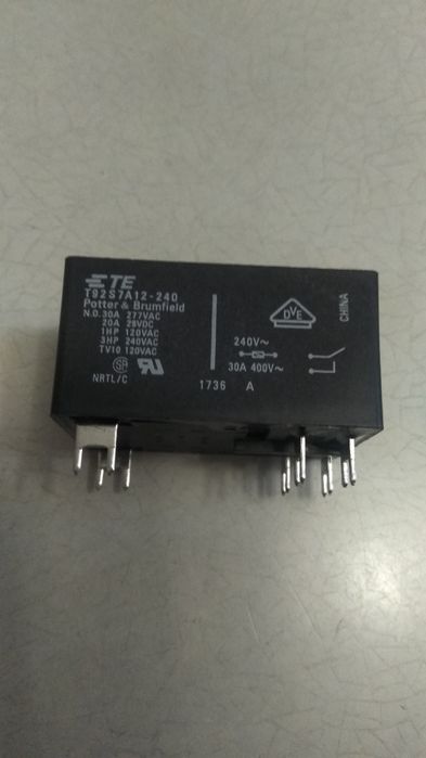 Реле 12V; 24V; 220VAC ток 30A