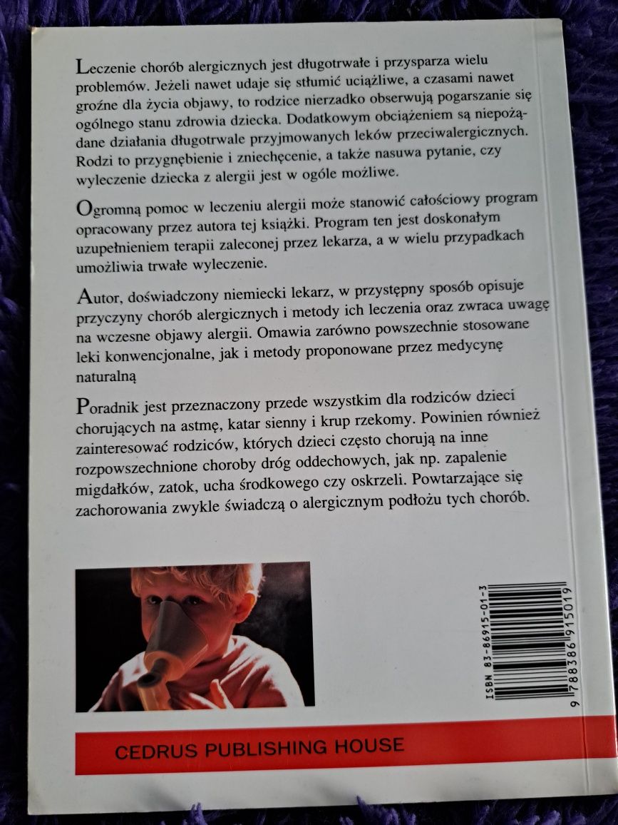 Książki 2 szt.,Alergia dróg oddechowych u dzieci'Zanim przyjdzie lekar