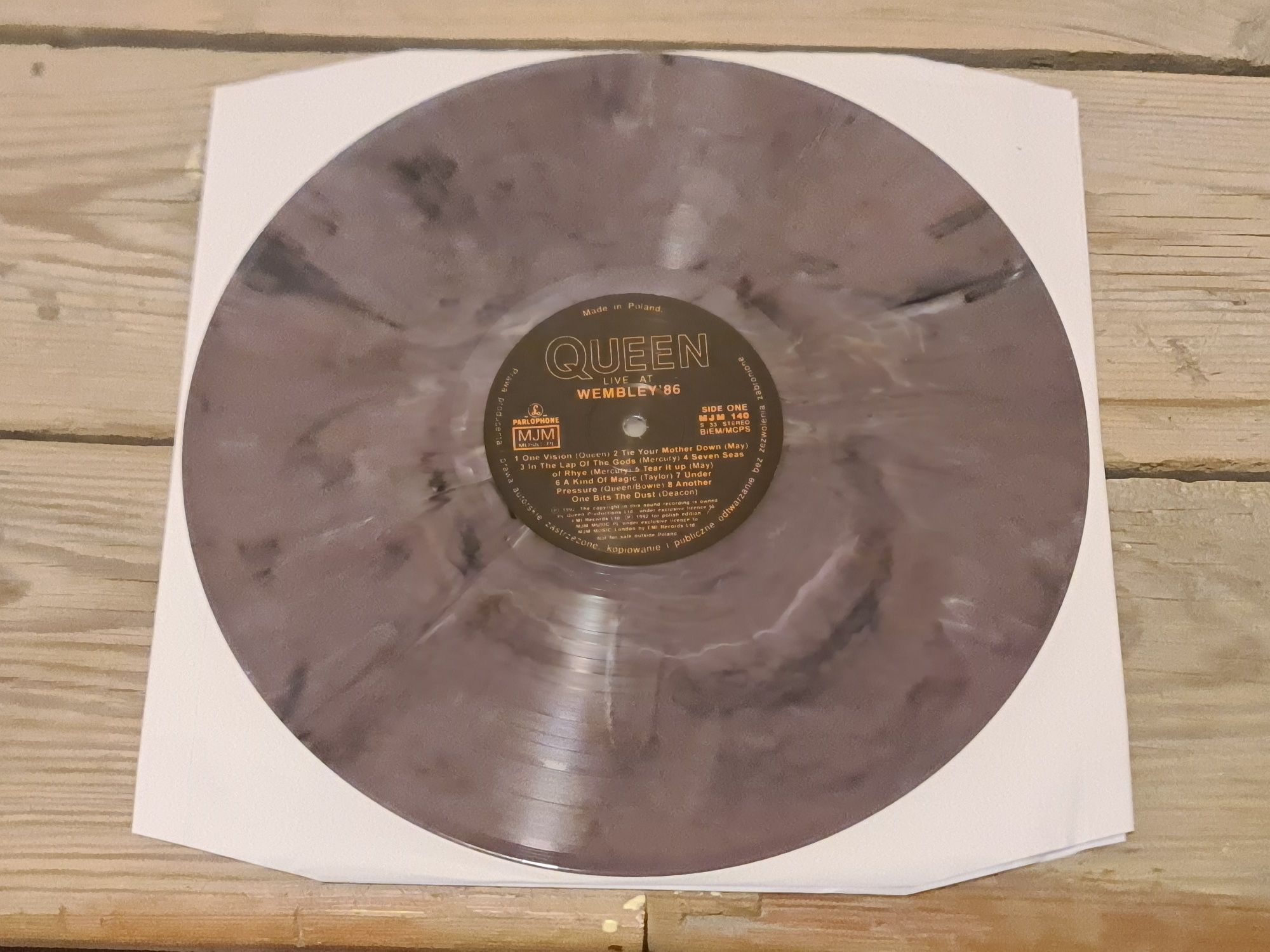 Queen Live at Wembley '86 kolorowy winyl 2 LP drukowane koperty plakat