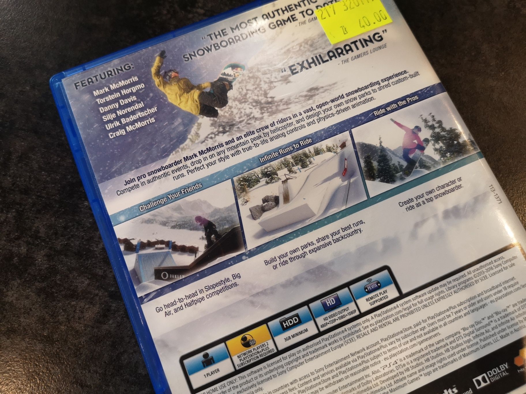 Mark McMorris Infinite Air PS4 gra Snowboard PS4 (możliwość wymiany)