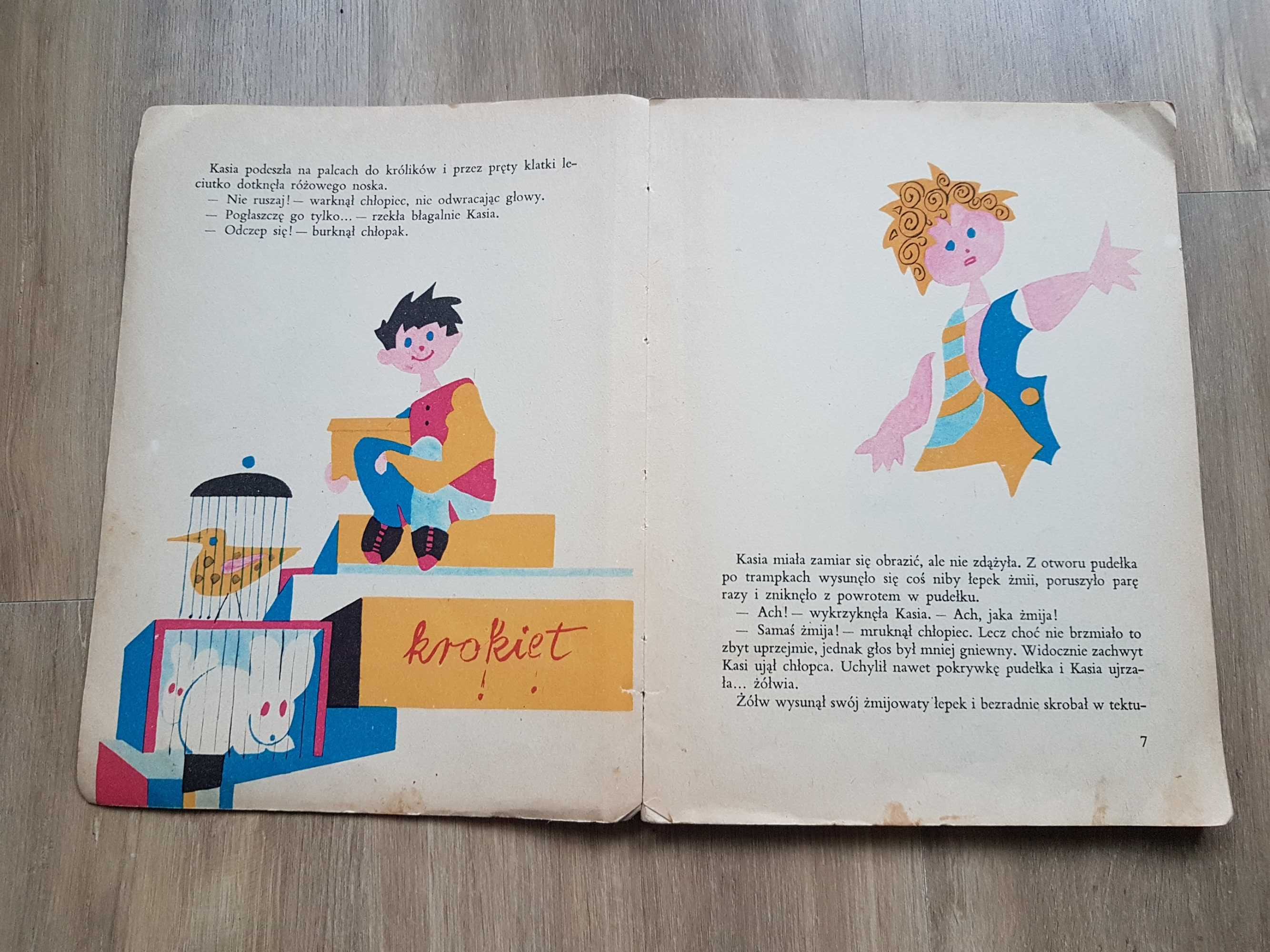 Bajki PRL 1970r Kasia i Krokodyl N. Gernet i G. Jagdfeld
