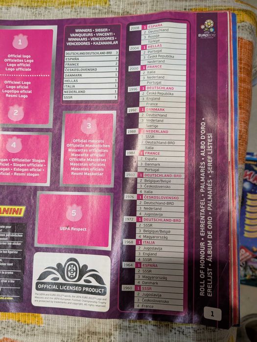 Panini Euro 2012 Poland-Ukraine