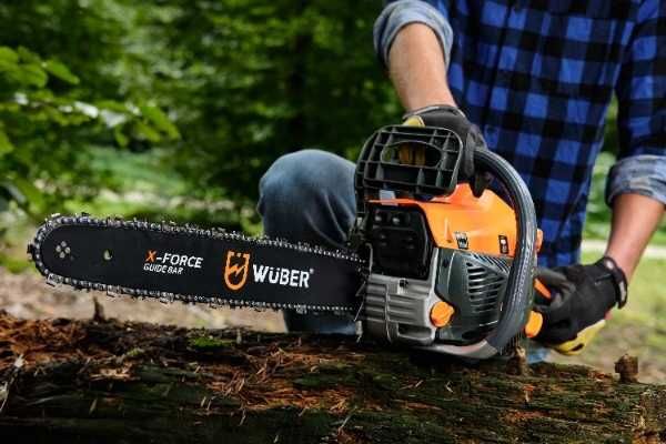 Piła Łańcuchowa Spalinowa WUBER 5,7KM 2 Prowadnice + 2 Łańcuchy + Olej