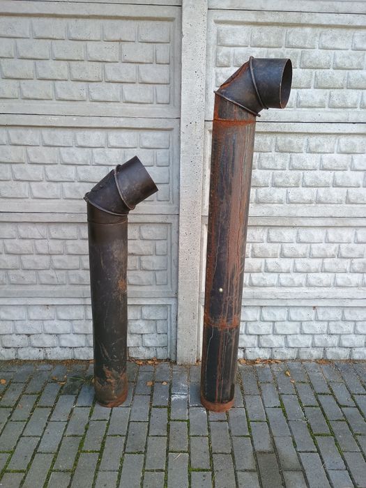 Piec nadmuchowy rury spalinowe 2 szt