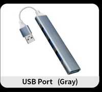 USB хаб концентратор розгалужувач на 3 порти USB 2.0 та  1 USB 3.0