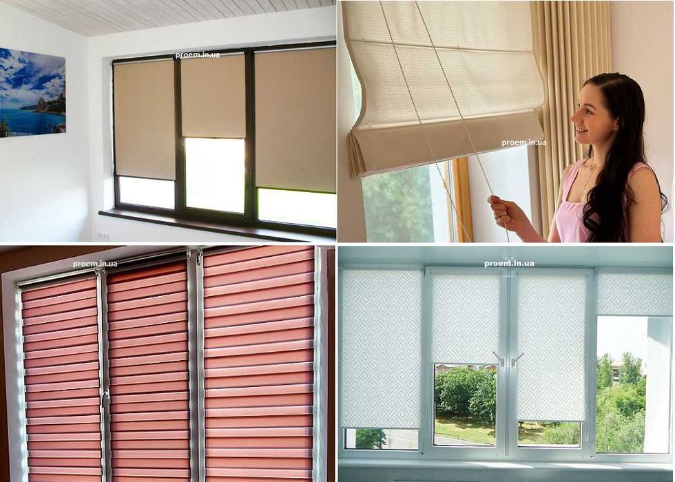 Тканевые ролеты День-Ночь, рулонные шторы, жалюзи арт. 2007 в Киеве