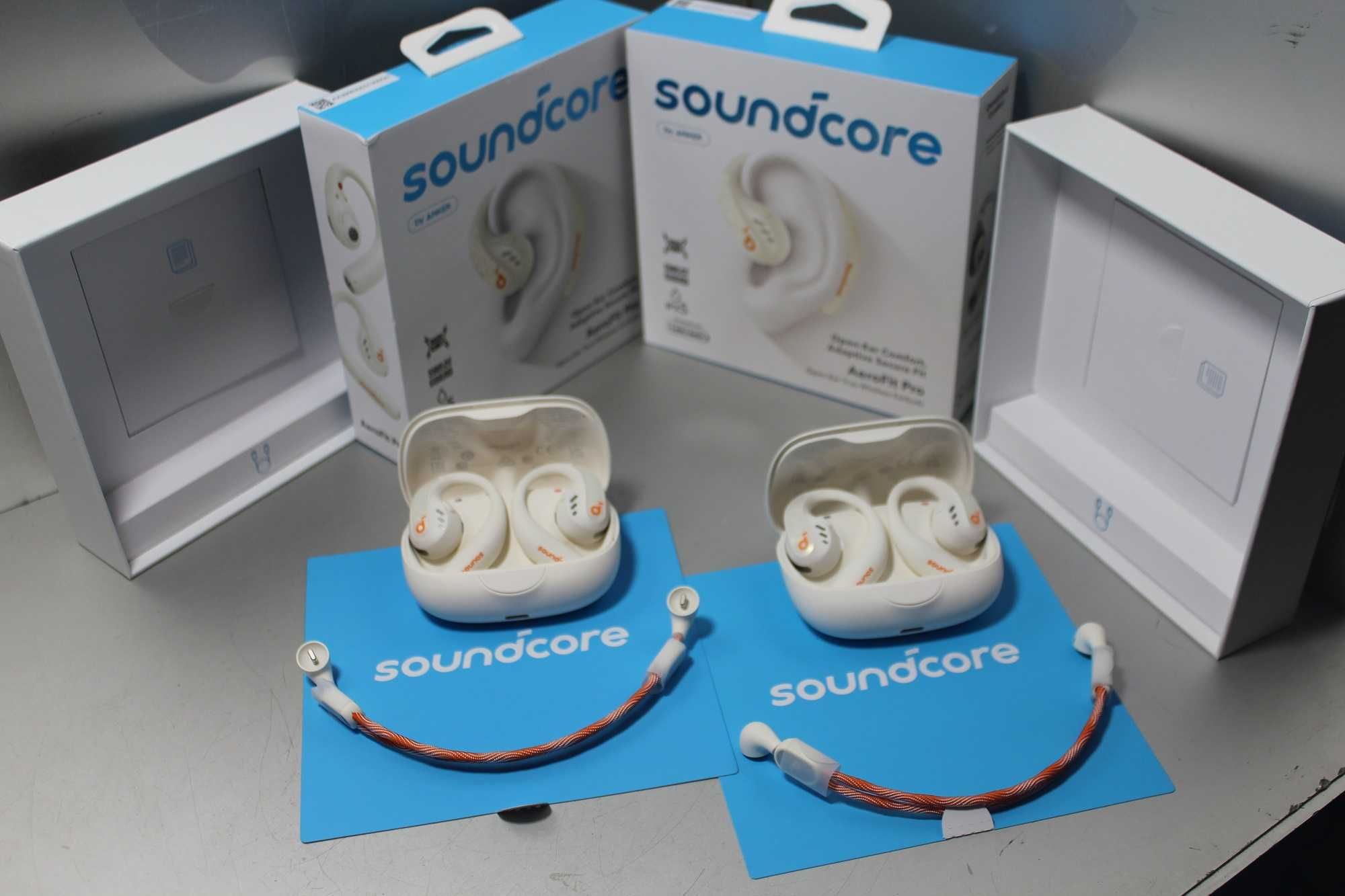 Навушники TWS Anker Soundcore AeroFit Pro White IPХ5