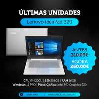 Lenovo IdeaPad 320 i5-7200U 8GB 256GB SSD 15.6″ | | Mega Promoção