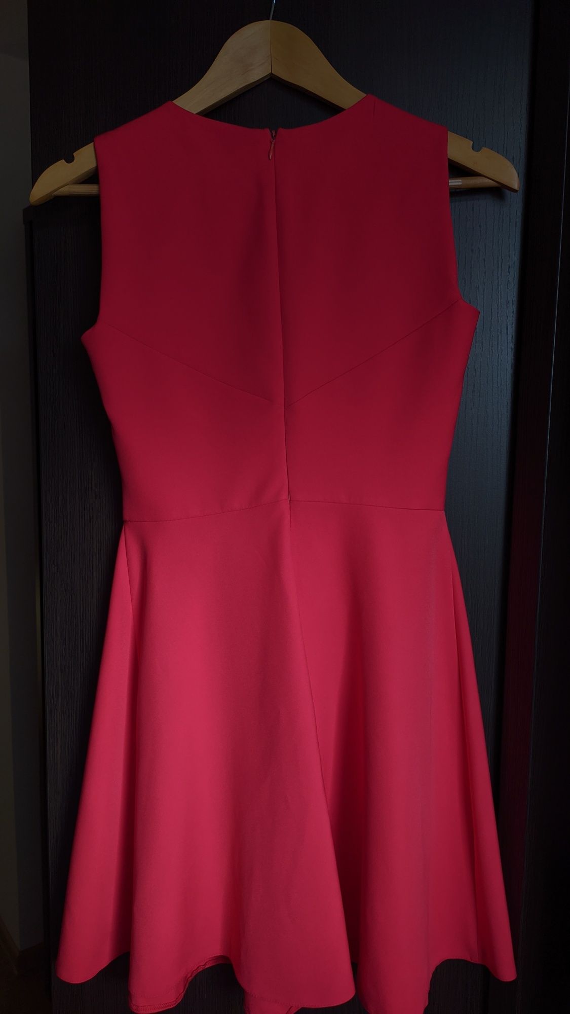 Sukienka wizytowa z zakładkami zakładki święta świąteczna elegancka