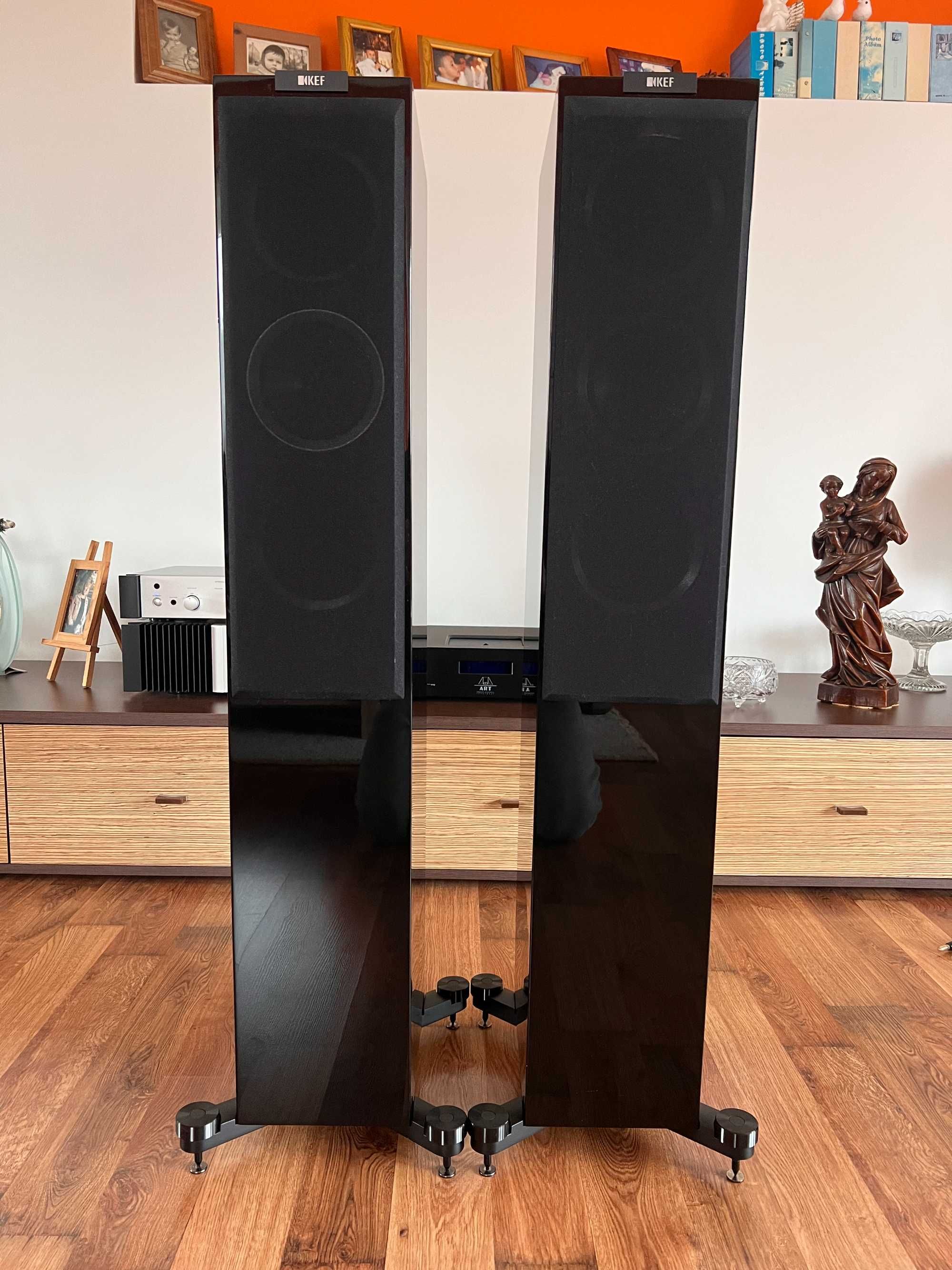 Kef R500 kolumny głośniki piano lack idealne