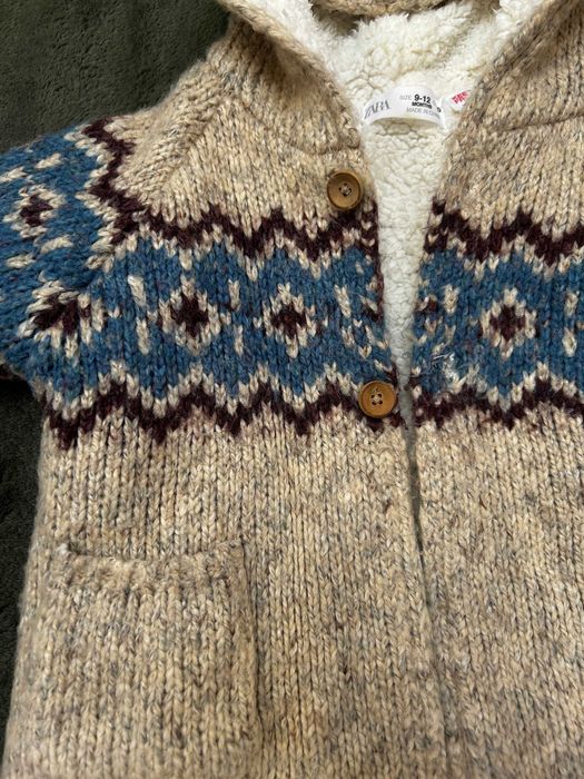 Sweterek z kapturem Zara 80 cm (9-12 msc)