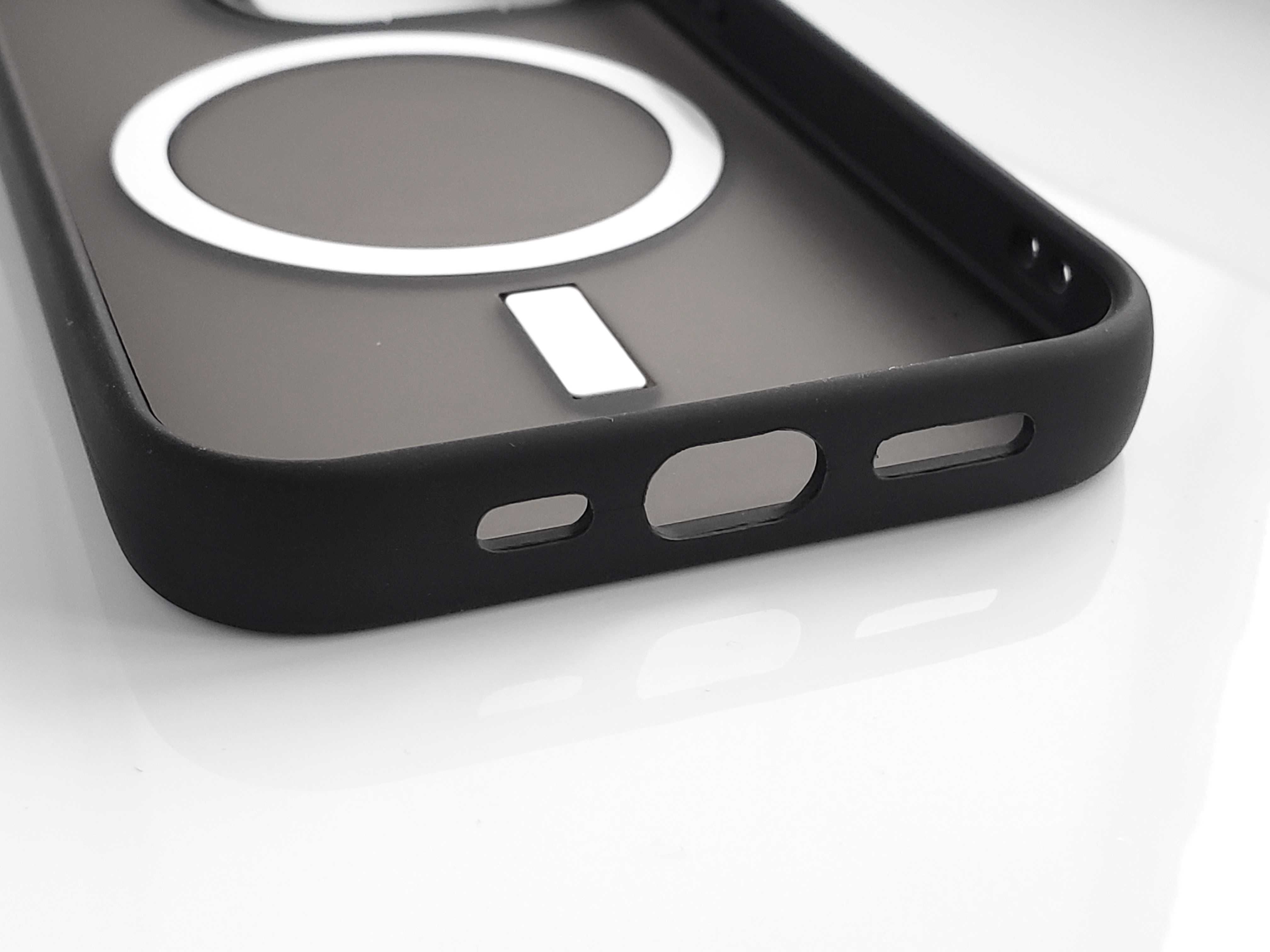 Чохол для iPhone 14/14 Pro Max з MagSafe чорний матовий чехол