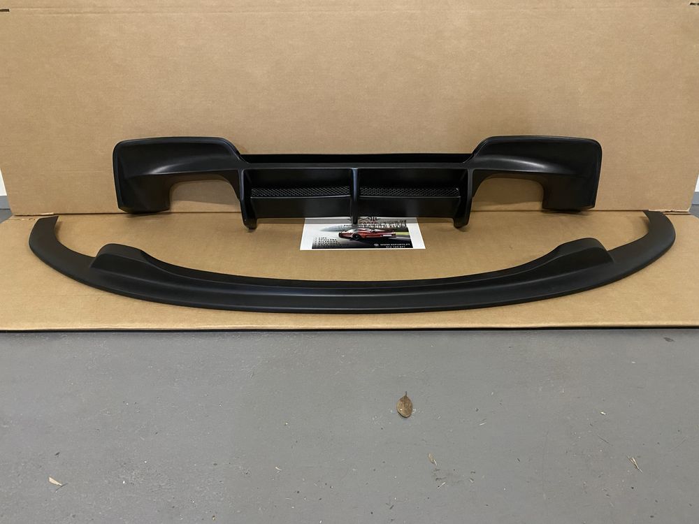 Lip spoiler frontal + difusor de escape BMW SÉRIE 1 E81 E82 E87 E88 1M