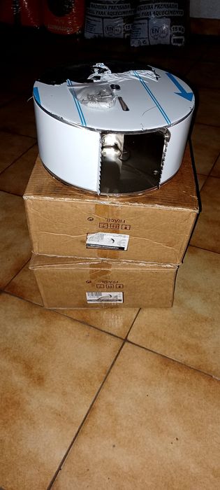 Suporte de rolo papel em inox