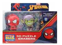 SPIDER-MAN zestaw gumek kolekcjonerskich 3D Puzzle * 3 sztuki * NOWE