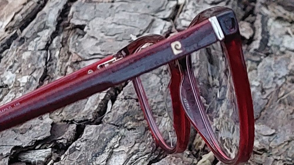 Жіночі округлі оправи в колорі бургунді  РС 8495  від Pierre Cardin !