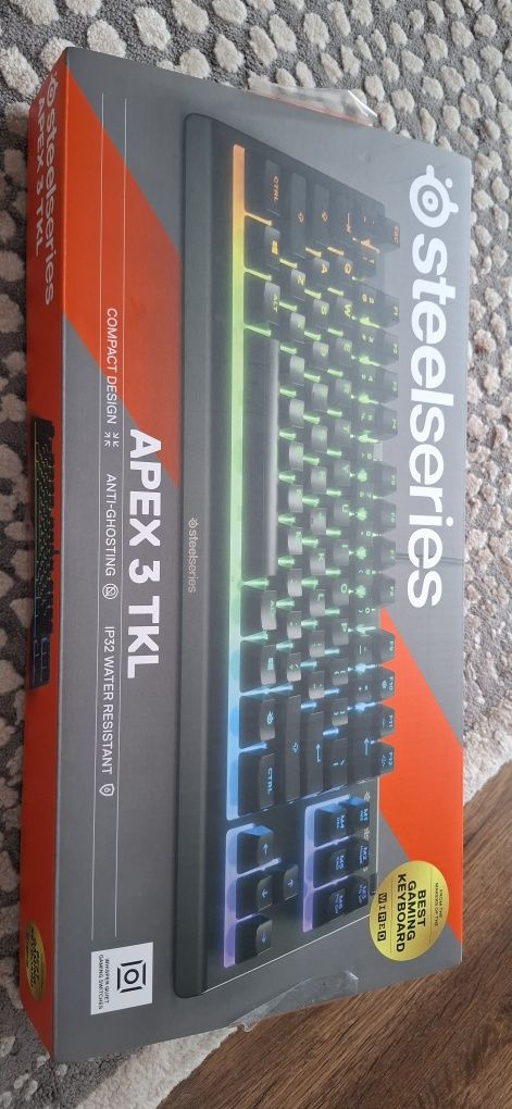 Klawiatura geamingowa steelseries apex NOWA! 3 tkl