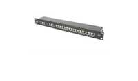 Panel Digitus Patchpanel 19 Cat 6a EA 24 black