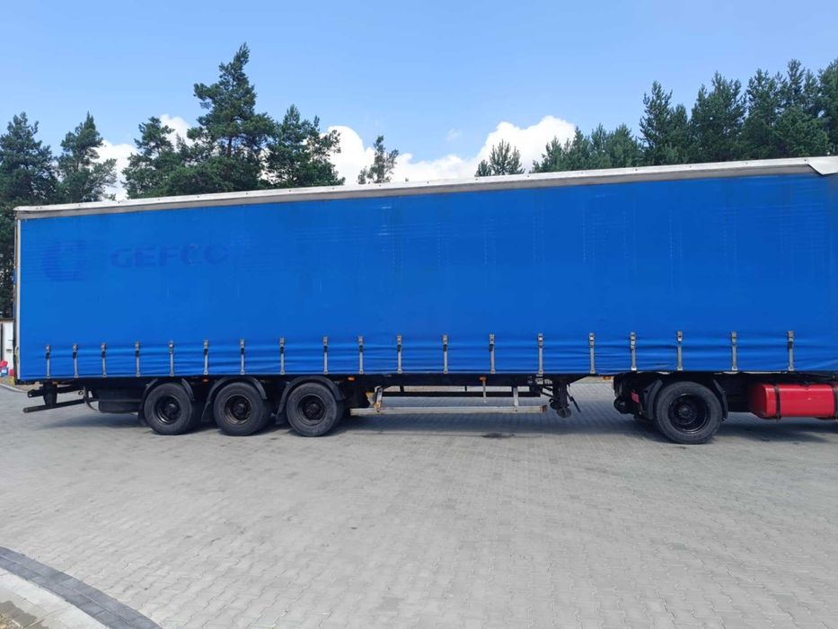 plandeka dachu naczepy firanka 13,6m 2023 rok produkcji szczelna