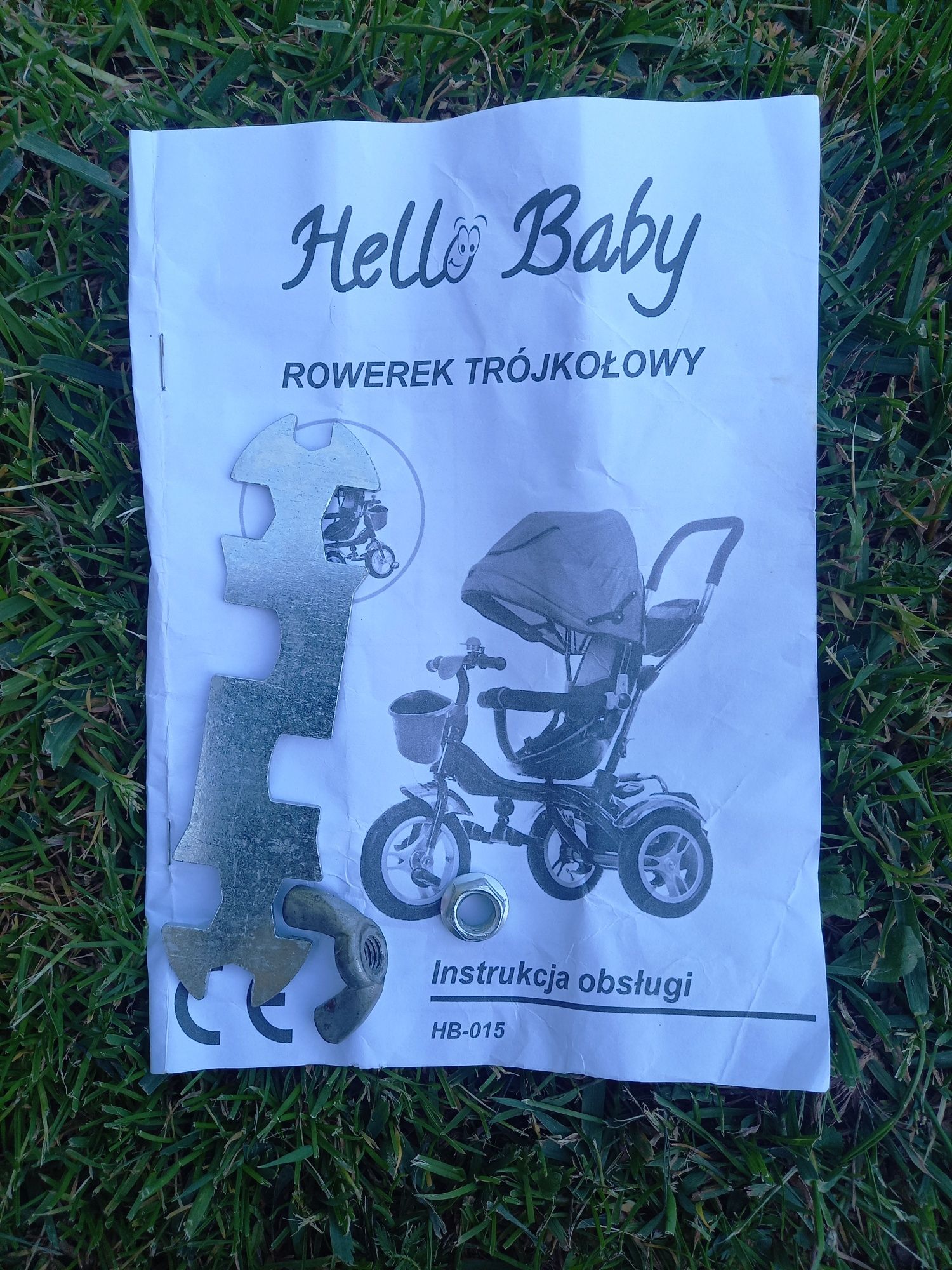 Rowerek 3w1 trójkołowy HELLO BABY do 40KG pompowane koła