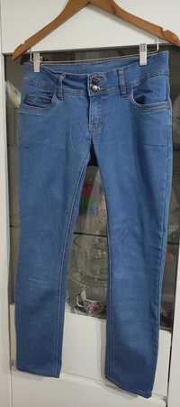 Jeansy spodnie niebieskie rurki