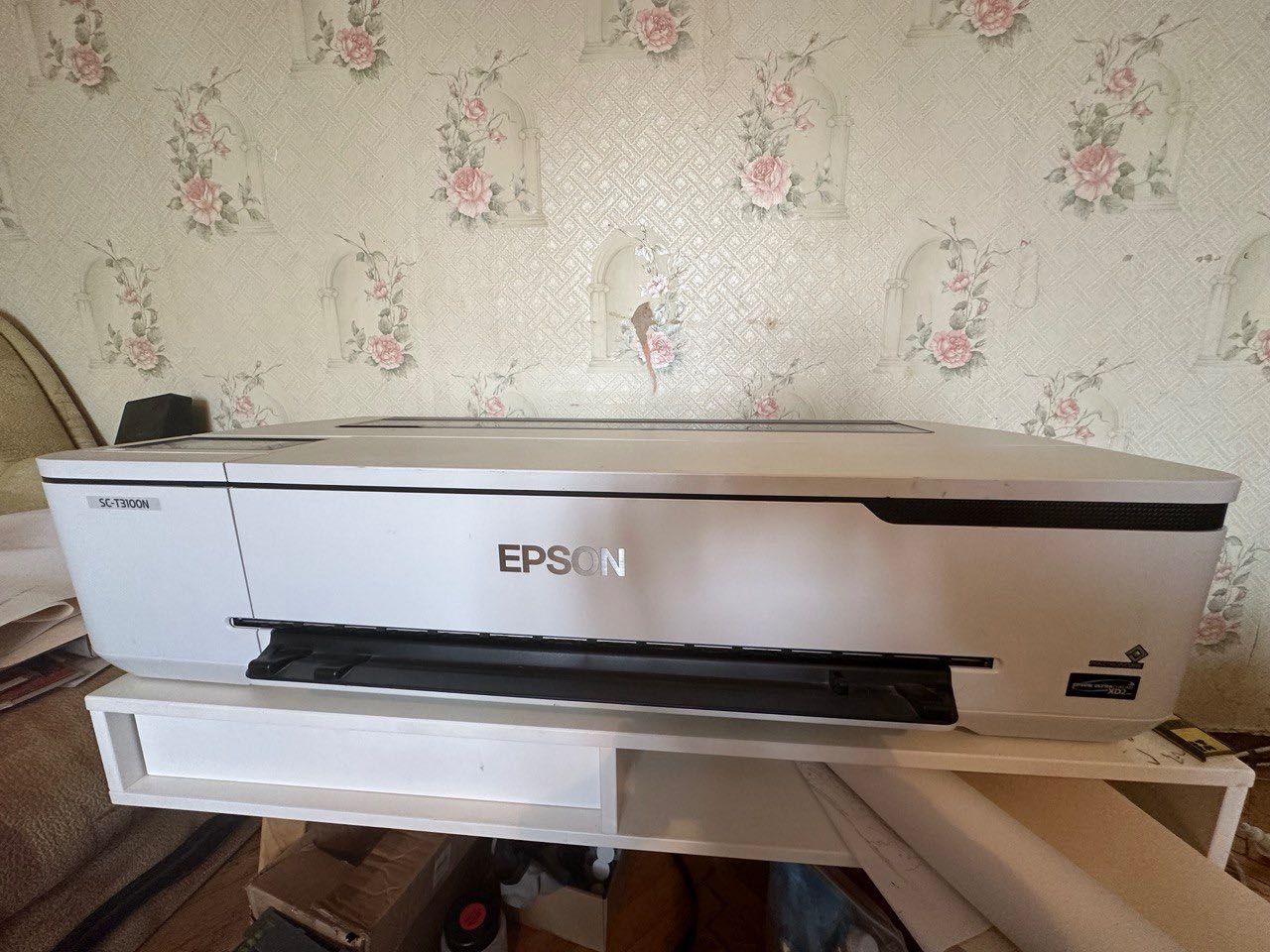Плоттер широкоформатний Epson SC-T3100N (без стенда) з ПЗК + чипи