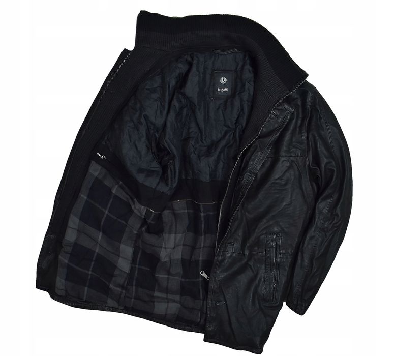 Bugatti Skórzana Kurtka Męska Lamb Nappa 50