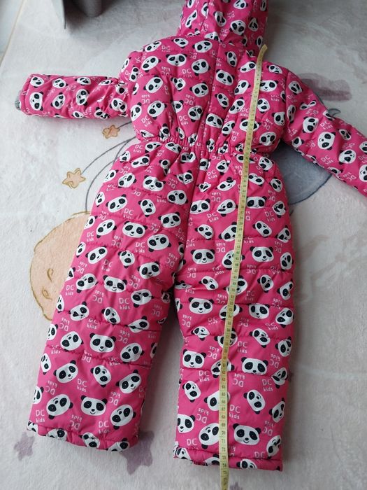 Яскравий теплий комбінезон для дівчинки. Справжній скарб в холодінь!