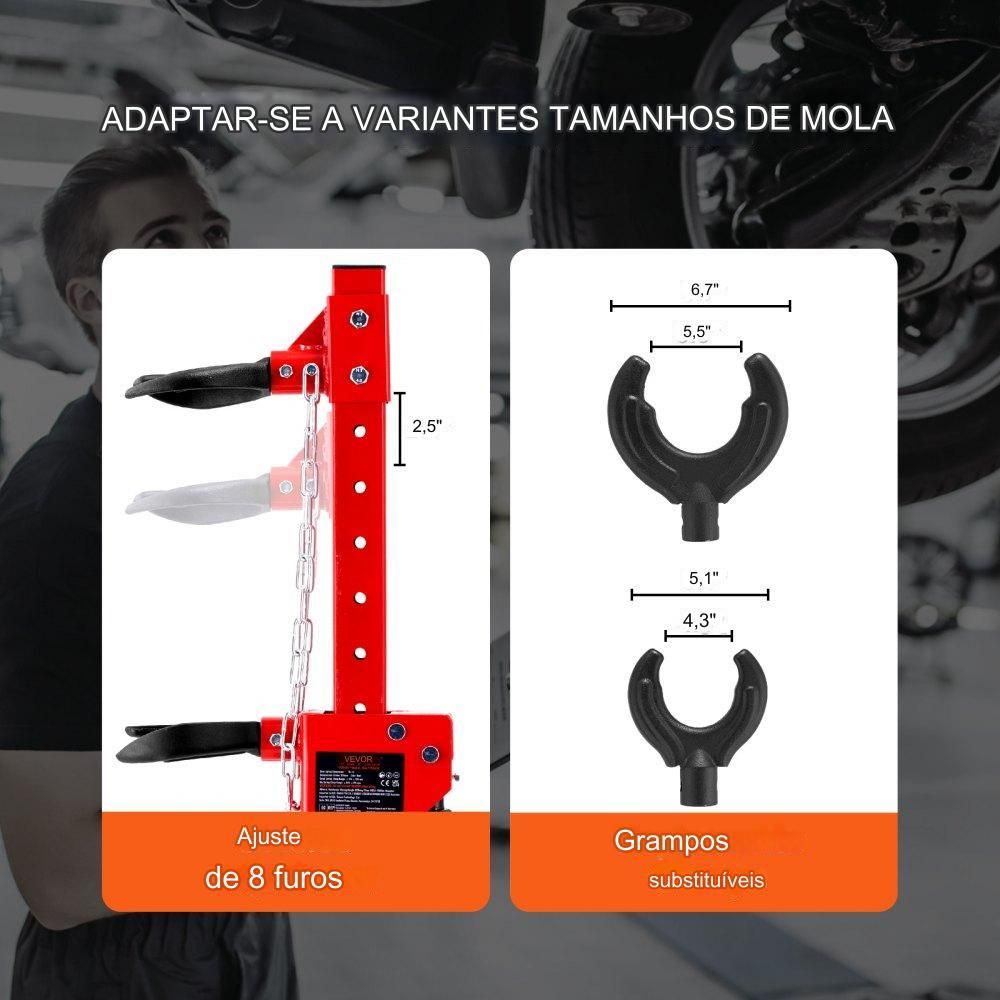 Conjunto de Ferramentas de Suspensão de Mola (4.5 Toneladas)