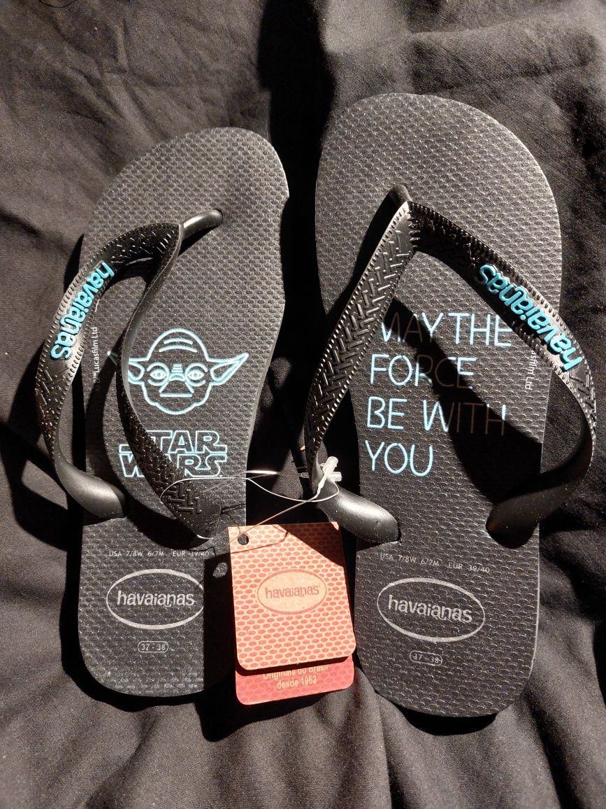 HAVAIANAS Star Wars klapki japonki 37 38 unisex unikat kultowe NOWE