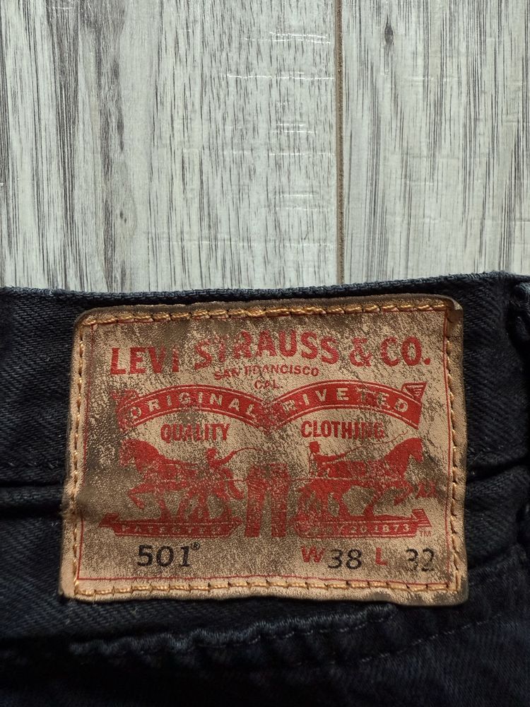 Levis W38 L32 Jeans Vintage, Spodnie 501 Dark color